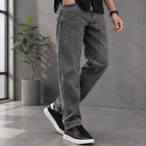 Grey Straight Fit