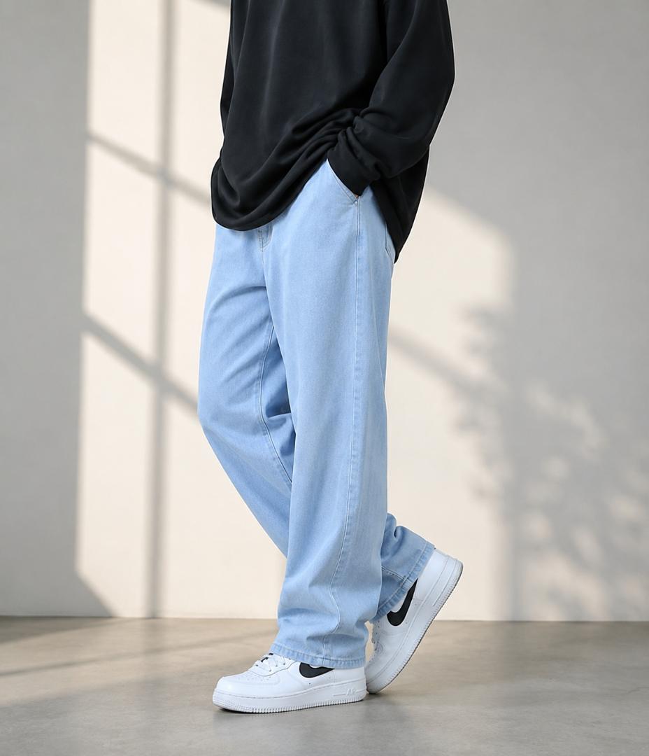 WAZWEAR Men Straight Fit Mid Rise Blue Jeans