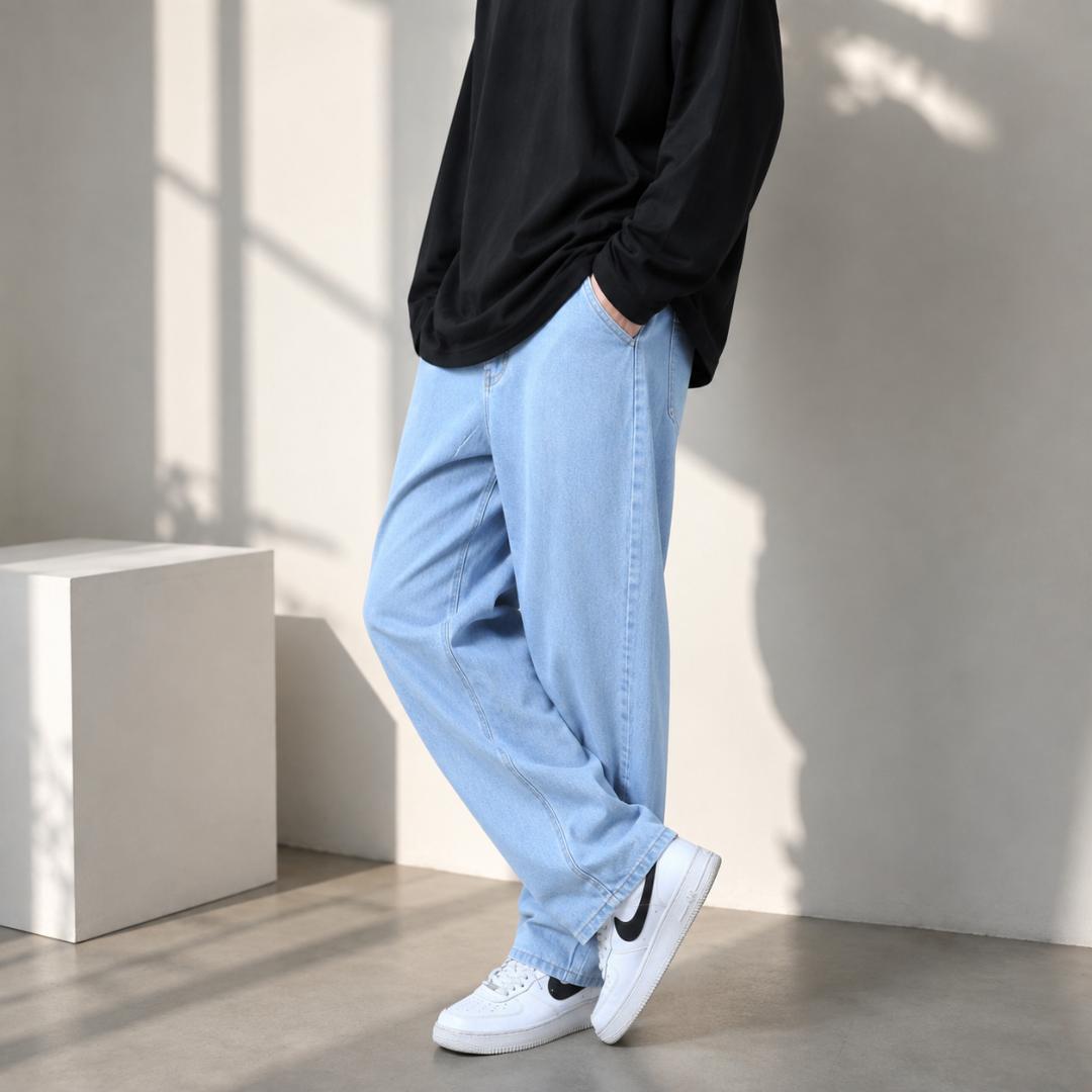 WAZWEAR Men Straight Fit Mid Rise Blue Jeans