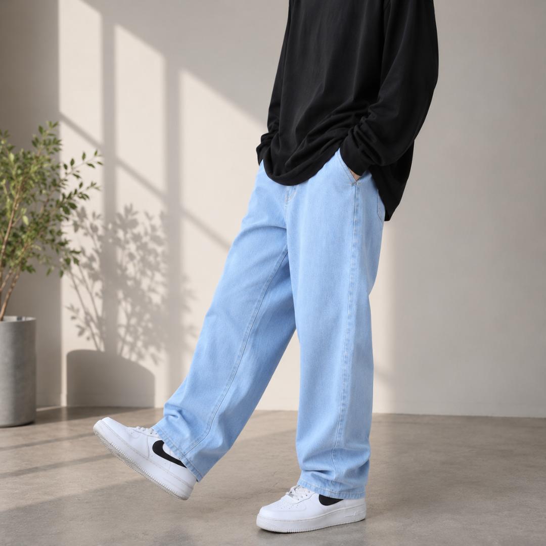 WAZWEAR Men Straight Fit Mid Rise Blue Jeans