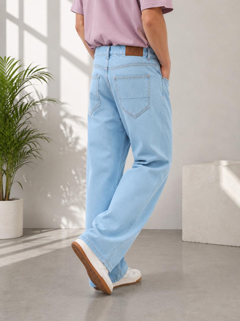 WAZWEAR Men Straight Fit Mid Rise Blue Jeans