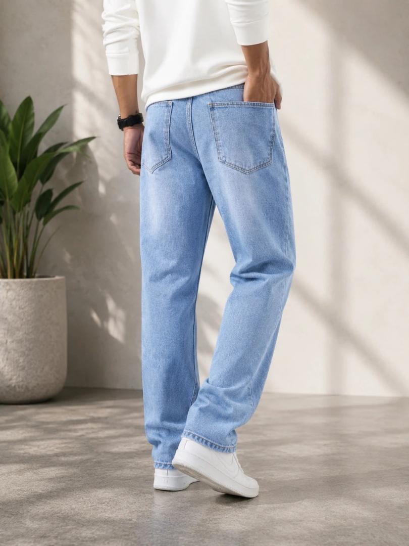 WAZWEAR Men Straight Fit Mid Rise blue Jeans