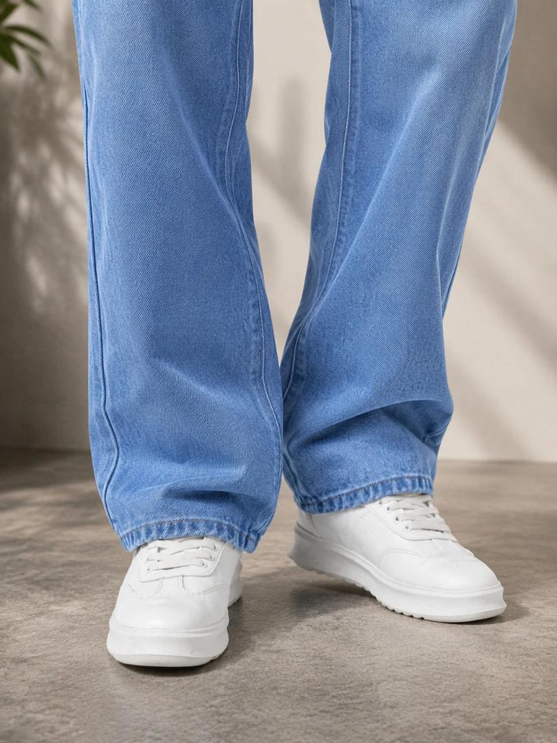 WAZWEAR Men Straight Fit Mid Rise blue Jeans